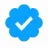 X verified badge