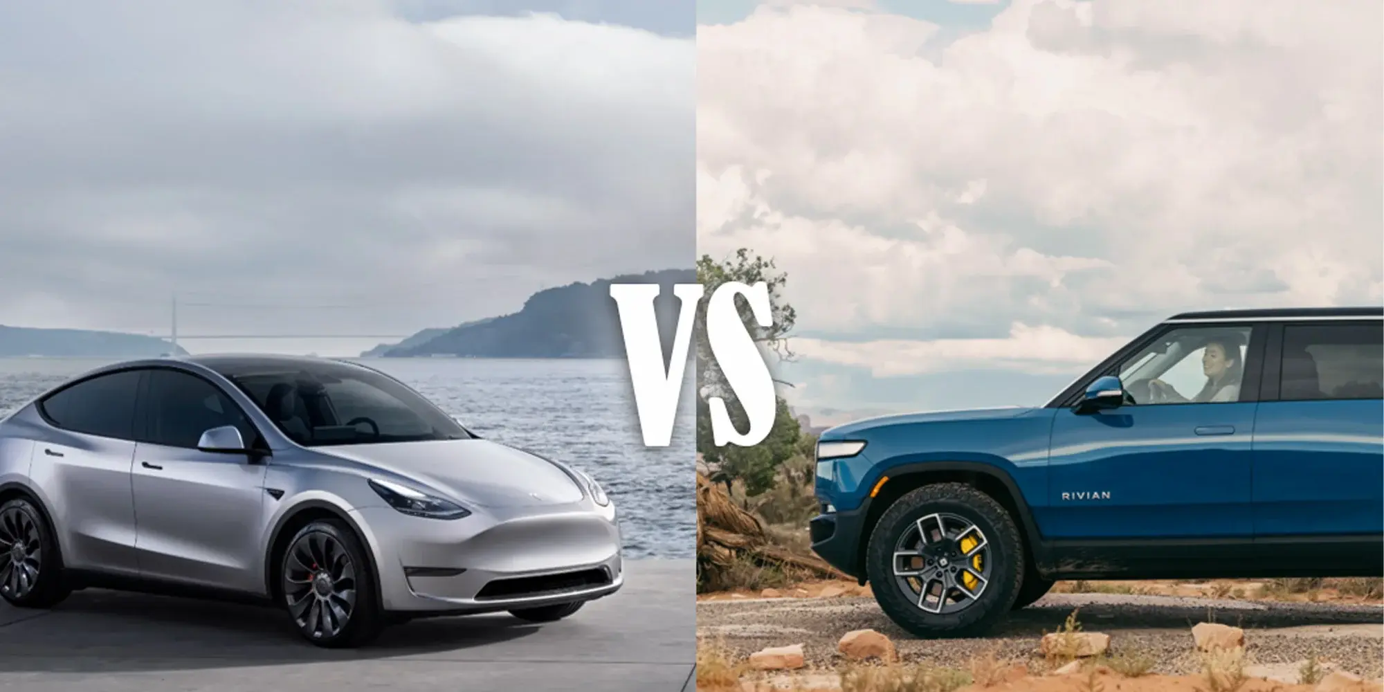 Analyze Tesla and Rivian's market performance