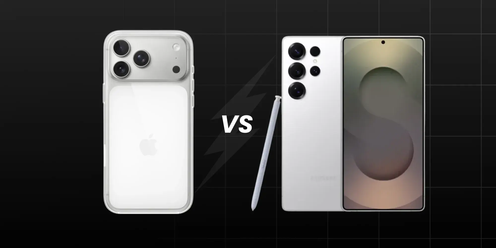 Compare the iPhone 17 and Samsung Galaxy S25 Ultra across camera