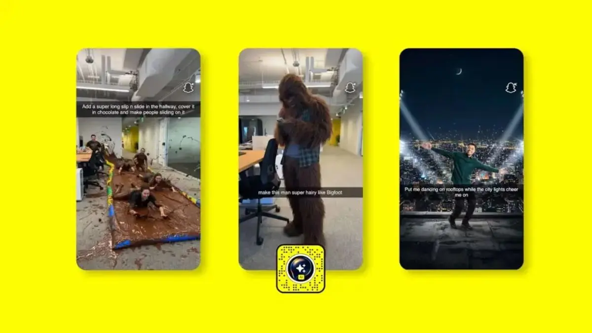 Snapchat open prompt AI Lens