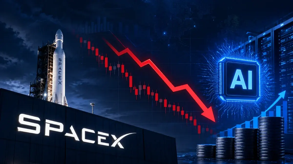 SpaceX Stock Drops 9% as AI Spending Raises Investor Concerns SpaceX AI spending